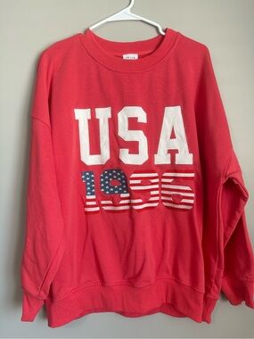Le Lis USA Crewneck Sweatshirt Size Large